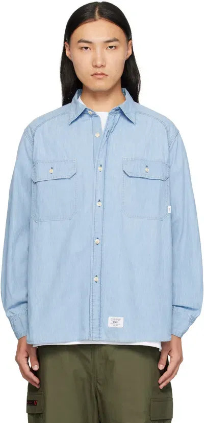 Wtaps Blue 11 Shirt In Indigo