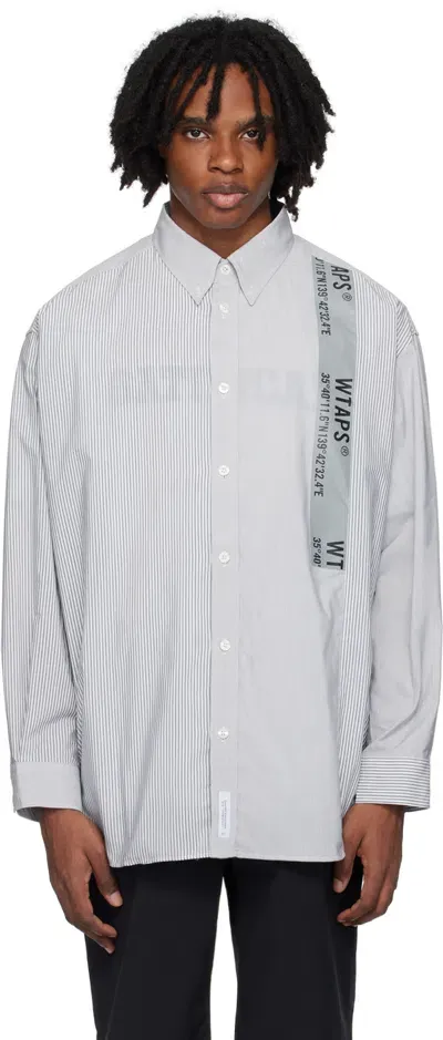 Wtaps Gray Bd 01 Shirt In Black