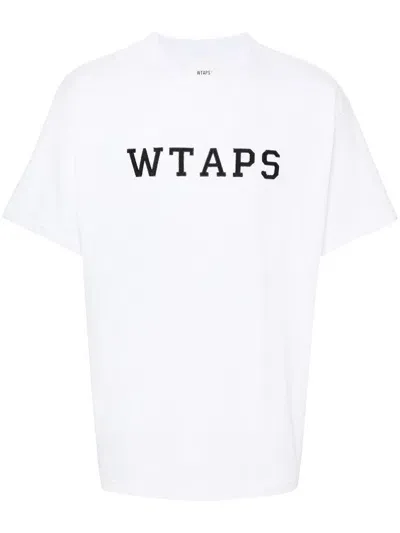 Wtaps Logo-patches Cotton T-shirt In White