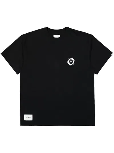 Wtaps Logo-print T-shirt In Black