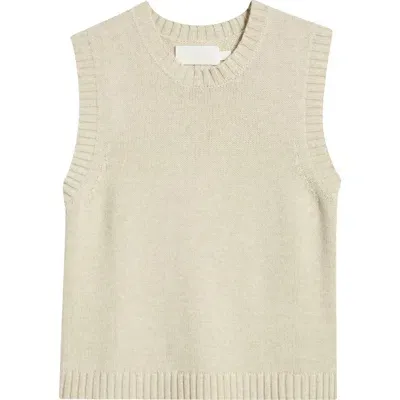 Wyeth Josie Wool Blend Sweater Vest In Oatmeal