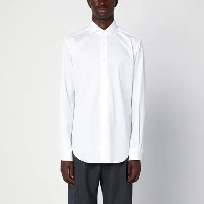 Xacus White Travel Shirt In Blue