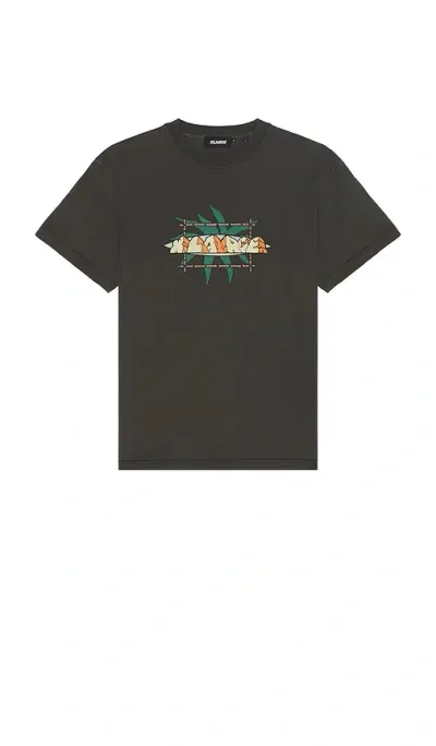 Xlarge Pigment Dyed Stone Monument Tee In Charcoal