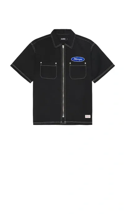 Xlarge Zip Up Work Shirt In Black