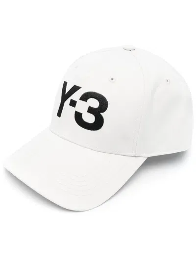 Y-3 Logo Cap In White