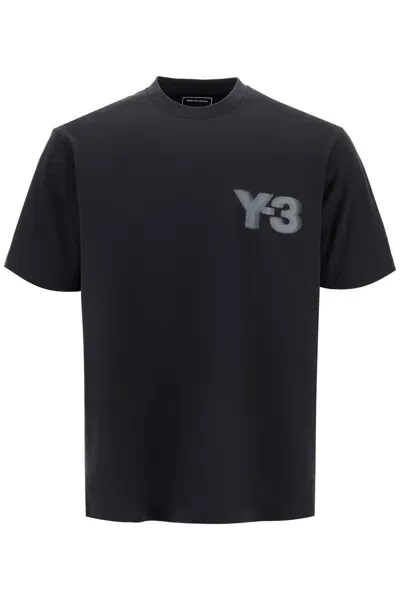 Y-3 Oversized Logo T In Black