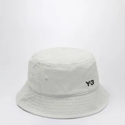 Y-3 White Cotton Hat With Logo