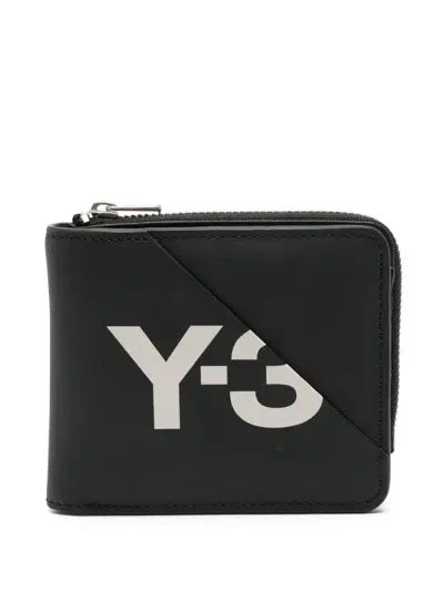 Y-3 X Adidas Logo-print Wallet In Black