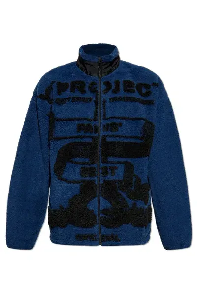 Y/project Paris Best Jacquard Fleece Jacket In Multi