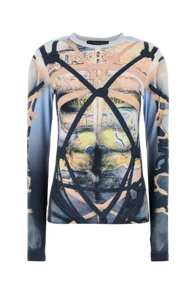 Y/project Bondage Print Long Sleeve Top-xl Nd Y Project Female In Multi