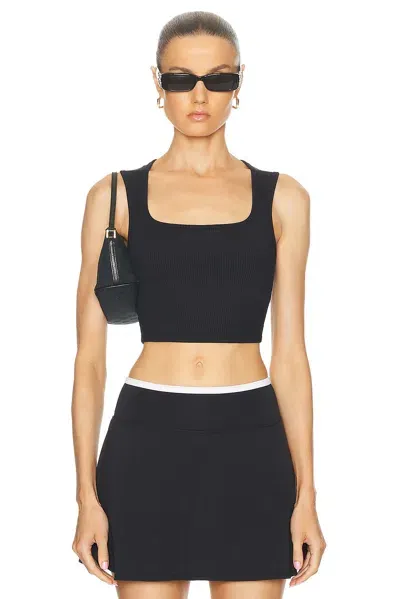 Year Of Ours Ribbed Diana Sports Bra In Black