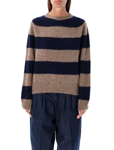 Ymc You Must Create Ymc Jets Stripe Crew Knit In Multi