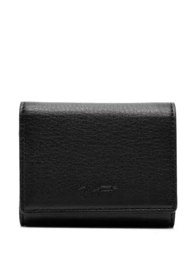 Yohji Yamamoto Compact Wallet In Black