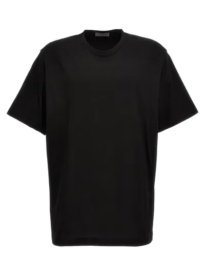 Yohji Yamamoto Cotton-blend T-shirt In 黑色的