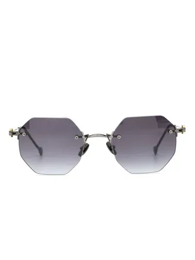 Yohji Yamamoto Round-frame Sunglasses In Black