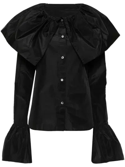 Yohji Yamamoto Taffeta Blouse In Black