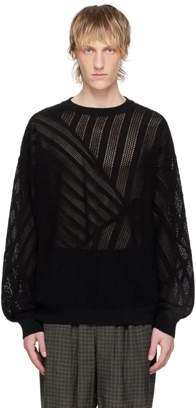 Yoke Black Stripe Sweater