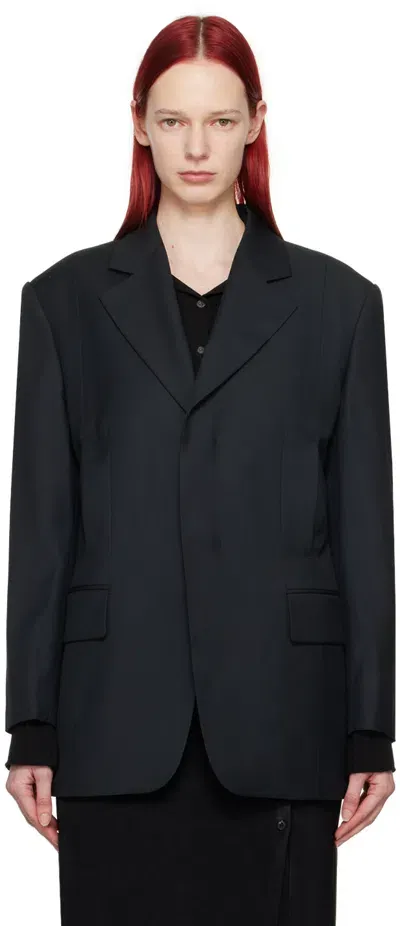 Youth Black Oversized Blazer