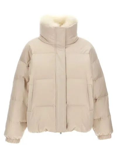 Yves Salomon Doudoune Down Jacket In White