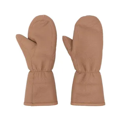 Yves Salomon Gloves In Brown