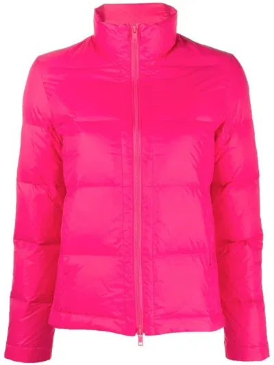 Yves Salomon Daunenjacke Mit Logo-patch In Pink