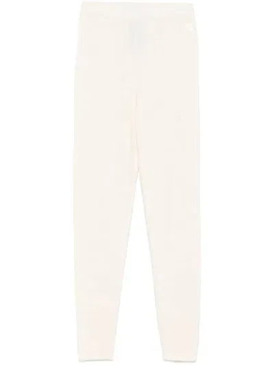 Yves Salomon Tapered Trousers In White