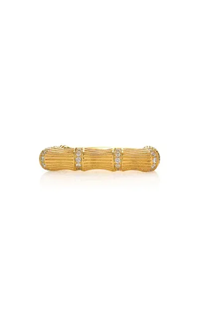 Yvonne Léon 9k Yellow Gold Diamond Ring