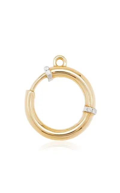 Yvonne Léon Carabiner 9k Yellow Gold Diamond Ring