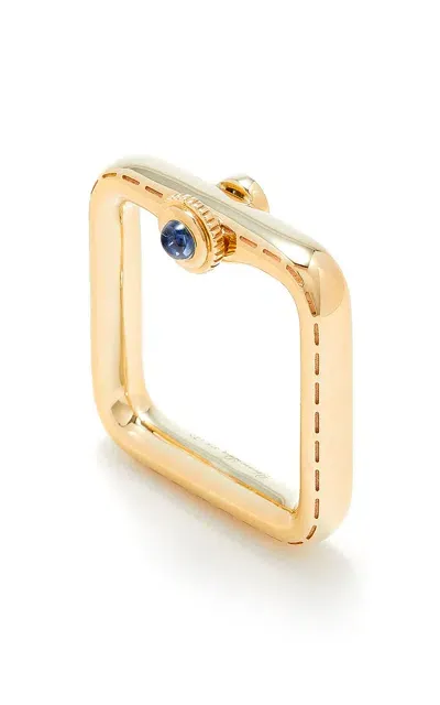 Yvonne Léon Bague Gousset 9-karat Gold, Sapphire And Diamond Ring