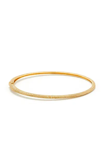 Yvonne Léon Mini Glitter 9k Yellow Gold Diamond Bangle