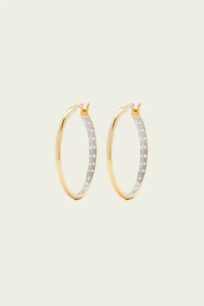 Yvonne Léon Yellow Gold & Diamond Hoops