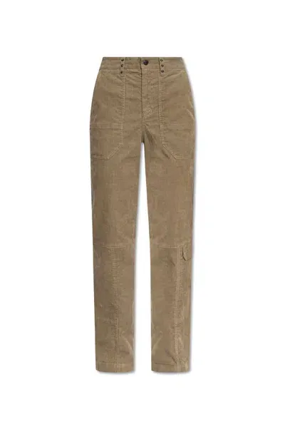 Zadig & Voltaire Pepper Velvet Trousers In Beige