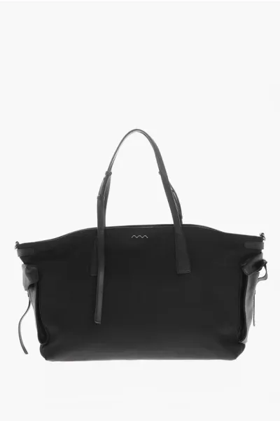 Zanellato Shoulder Bag With Side Pockets In Black