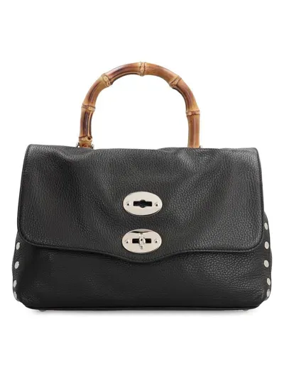 Zanellato Postina S Pebbled Leather Handbag In Black