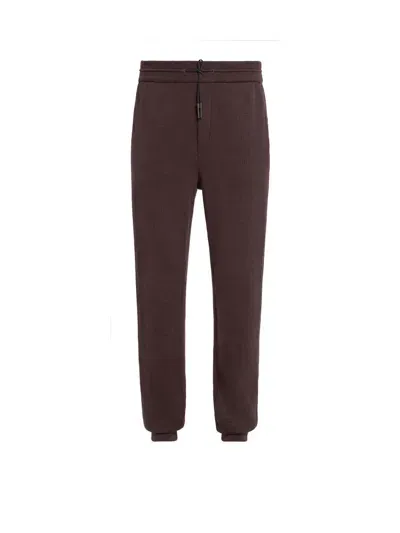 Zegna 12milmil12 Jogger Pants In Brown