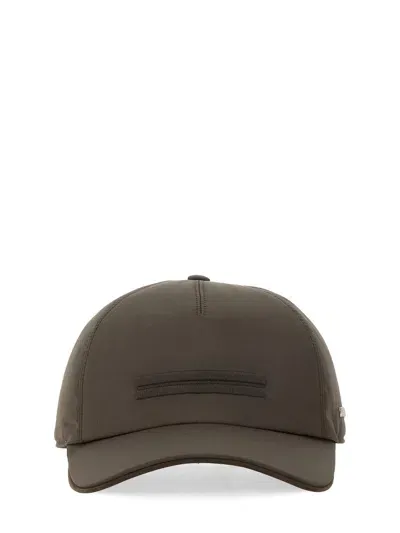 Zegna Baseball Cap In Brown