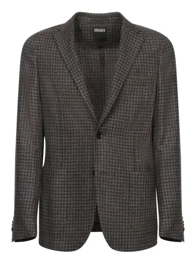 Zegna Blazers In Brown