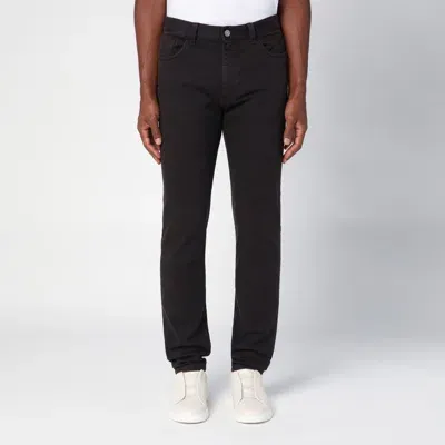 Zegna Brown Cotton Trousers