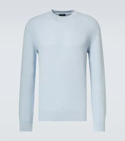 Zegna Cashmere Sweater In Blue