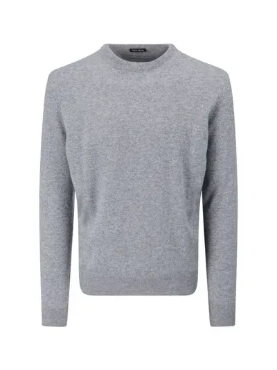 Zegna Cashmere Sweater In Gray