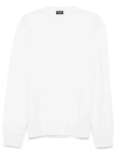 Zegna Cashmere Sweater In Beige