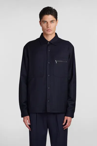 Zegna Casual Jacket In Blue