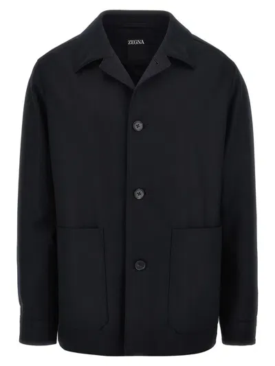 Zegna Chore Jacket Blazer Blue