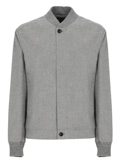 Zegna Cashmere Jacket In Grey