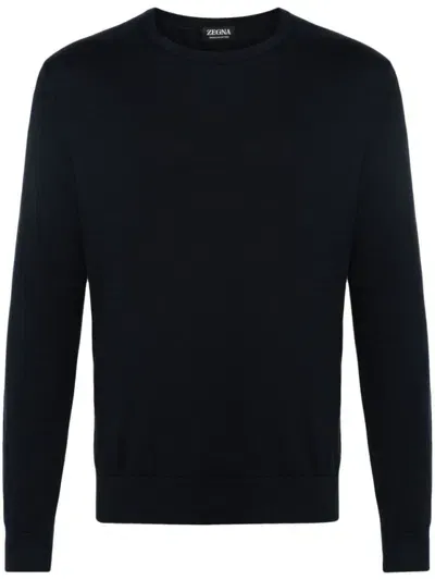 Zegna Knitwear In Blue