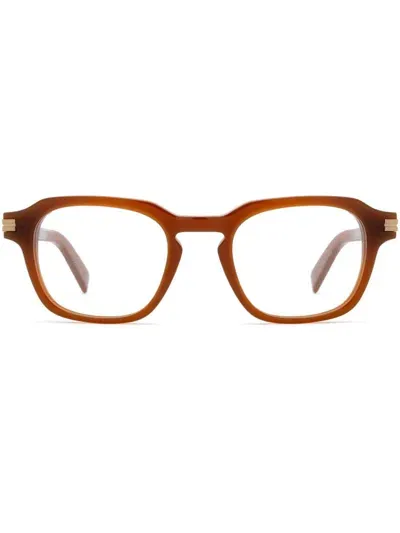 Zegna Square-frame Glasses In Brown