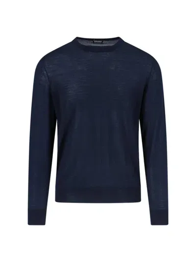 Zegna Sweaters In Blue