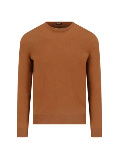 Zegna Sweaters In Brown