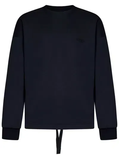 Zegna Sweatshirt In Blue