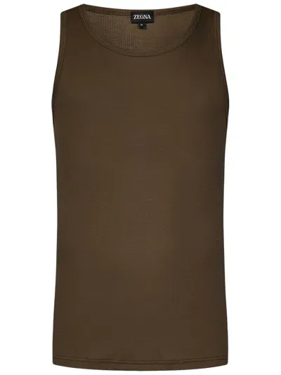 Zegna Top In Brown